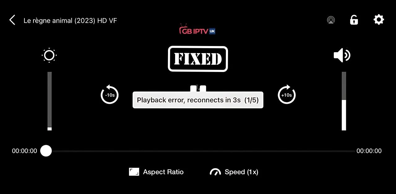 IPTV playback error