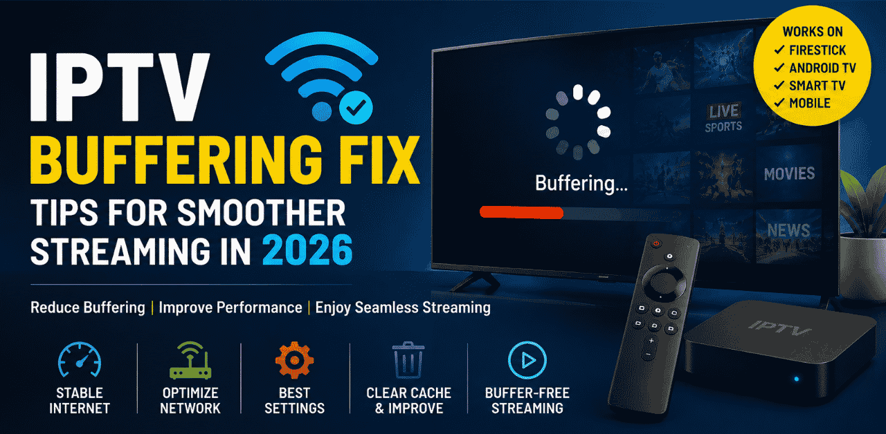 How to reduce IPTV buffering and improve streaming quality in 2026